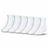 Boys Under Armour 6-Pack Quarter Socks Gray Heather Assorted