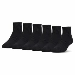 Boys Under Armour 6-Pack Quarter Socks Gray Heather Assorted 9 Boys Under Armour 6-Pack Quarter Socks Gray Heather Assorted -Under Armour SHOP unnamed file 4193