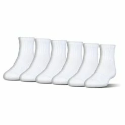 Boys Under Armour 6-Pack Quarter Socks Gray Heather Assorted 10 Boys Under Armour 6-Pack Quarter Socks Gray Heather Assorted -Under Armour SHOP unnamed file 4194