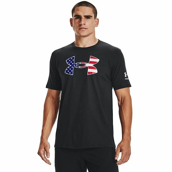 Men's Under Armour Freedom Big Logo Tee Steel 1 Men's Under Armour Freedom Big Logo Tee Steel