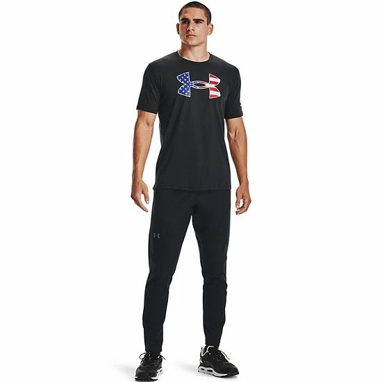 Men's Under Armour Freedom Big Logo Tee Steel 3 Men's Under Armour Freedom Big Logo Tee Steel - Image 3