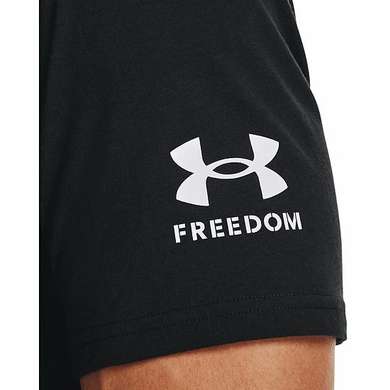 Men's Under Armour Freedom Big Logo Tee Steel 4 Men's Under Armour Freedom Big Logo Tee Steel - Image 4