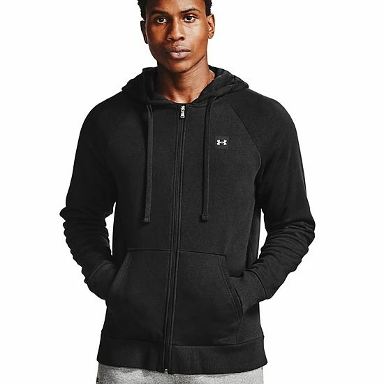 Men's Under Armour Rival Fleece Full-Zip Hoodie Mod Gray Light Heather 1 Men's Under Armour Rival Fleece Full-Zip Hoodie Mod Gray Light Heather