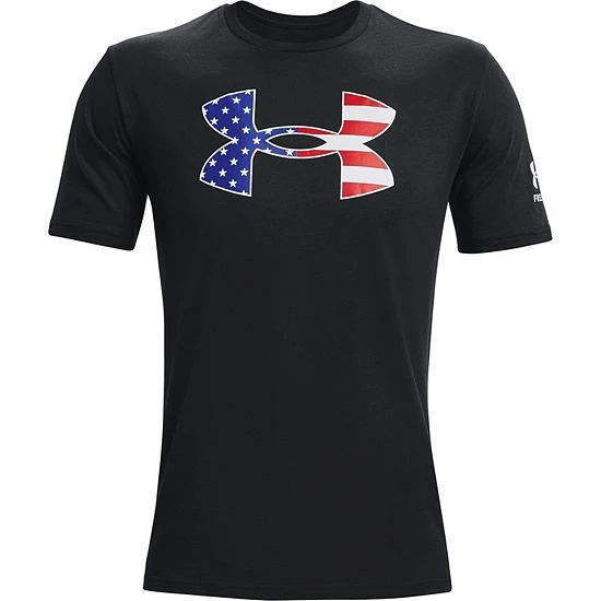 Men's Under Armour Freedom Big Logo Tee Steel 5 Men's Under Armour Freedom Big Logo Tee Steel - Image 5