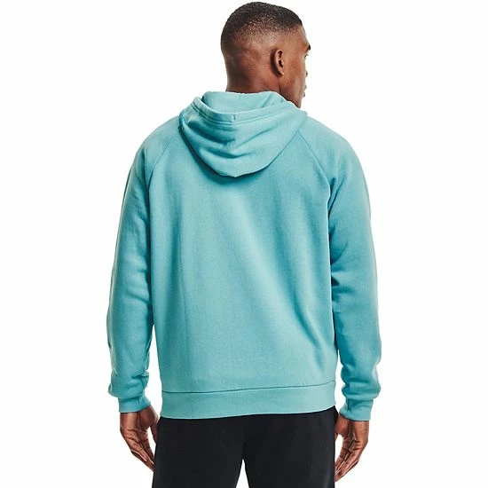 Men's Under Armour Rival Fleece Full-Zip Hoodie Mod Gray Light Heather 2 Men's Under Armour Rival Fleece Full-Zip Hoodie Mod Gray Light Heather - Image 2