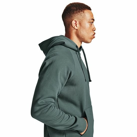 Men's Under Armour Rival Fleece Full-Zip Hoodie Mod Gray Light Heather 3 Men's Under Armour Rival Fleece Full-Zip Hoodie Mod Gray Light Heather - Image 3