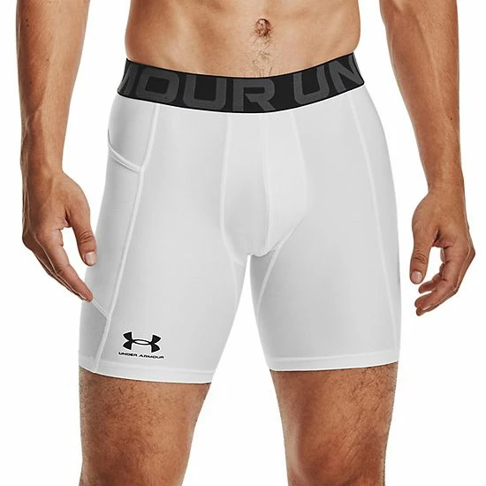 Men's Under Armour HeatGear® Compression Shorts Carbon Heather 6 Men's Under Armour HeatGear® Compression Shorts Carbon Heather - Image 6