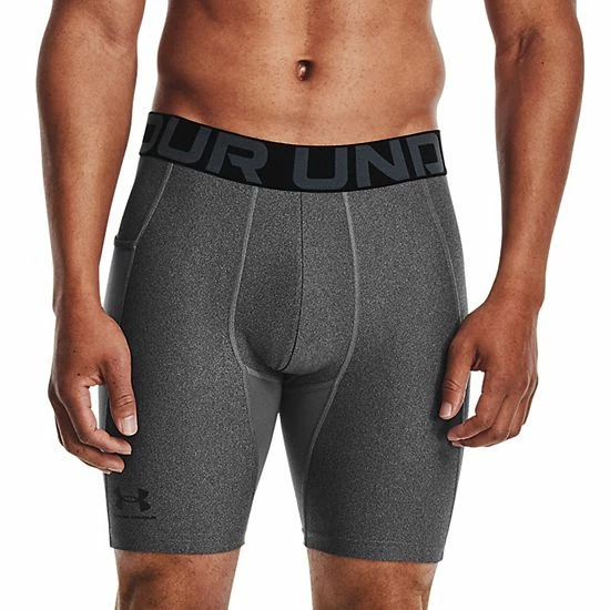 Men's Under Armour HeatGear® Compression Shorts Carbon Heather 7 Men's Under Armour HeatGear® Compression Shorts Carbon Heather - Image 7