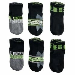 Boys Under Armour 6-Pack Essential Quarter-Cut Socks Academy Blue