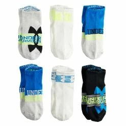 Boys Under Armour 6-Pack Essential Quarter-Cut Socks Academy Blue -Under Armour SHOP unnamed file 4251