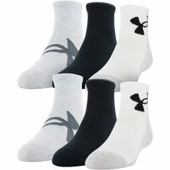 Boys Under Armour 6-Pack Essential Quarter-Cut Socks Academy Blue -Under Armour SHOP unnamed file 4255