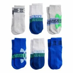 Boys Under Armour 6-Pack Essential Quarter-Cut Socks Academy Blue -Under Armour SHOP unnamed file 4260