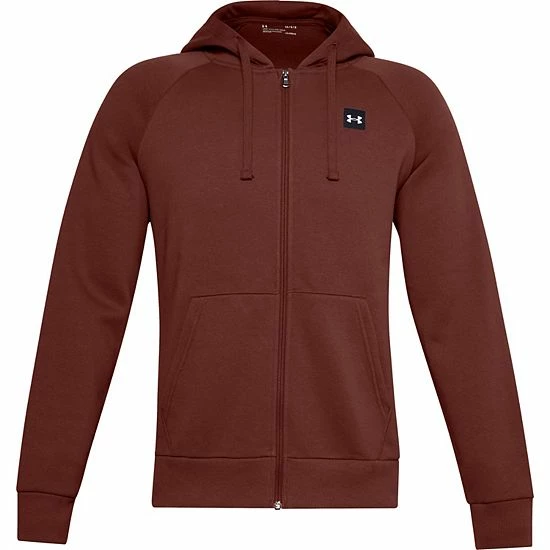 Men's Under Armour Rival Fleece Full-Zip Hoodie Mod Gray Light Heather 9 Men's Under Armour Rival Fleece Full-Zip Hoodie Mod Gray Light Heather - Image 9