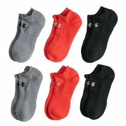 Boys Under Armour 6-Pack No-Show Socks Black Gray 9 Boys Under Armour 6-Pack No-Show Socks Black Gray -Under Armour SHOP unnamed file 4282