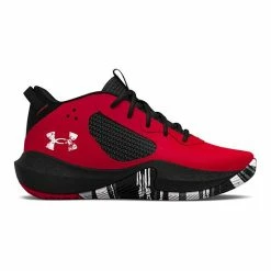 Under Armour Lockdown 6 Little Kids' Basketball Shoes Black Metallic Gold