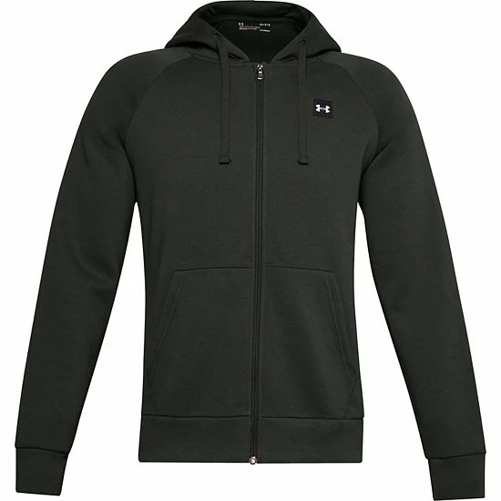 Men's Under Armour Rival Fleece Full-Zip Hoodie Mod Gray Light Heather 11 Men's Under Armour Rival Fleece Full-Zip Hoodie Mod Gray Light Heather - Image 11