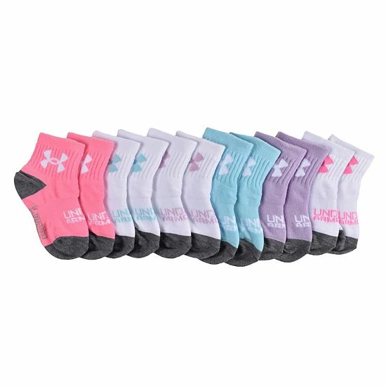 Baby / Toddler Girl Under Armour 6-Pack Hearts & Stars Ankle Socks Hearts Stars 5 Baby / Toddler Girl Under Armour 6-Pack Hearts & Stars Ankle Socks Hearts Stars - Image 5