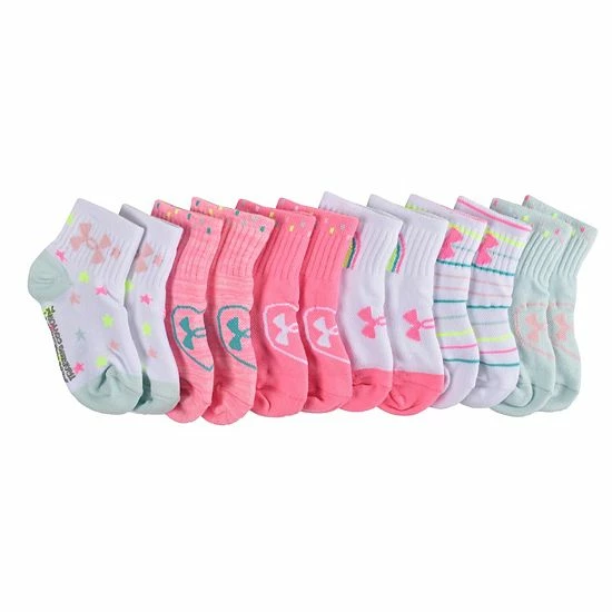 Baby / Toddler Girl Under Armour 6-Pack Hearts & Stars Ankle Socks Hearts Stars 6 Baby / Toddler Girl Under Armour 6-Pack Hearts & Stars Ankle Socks Hearts Stars - Image 6