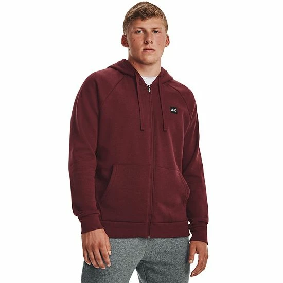 Men's Under Armour Rival Fleece Full-Zip Hoodie Mod Gray Light Heather 17 Men's Under Armour Rival Fleece Full-Zip Hoodie Mod Gray Light Heather - Image 17