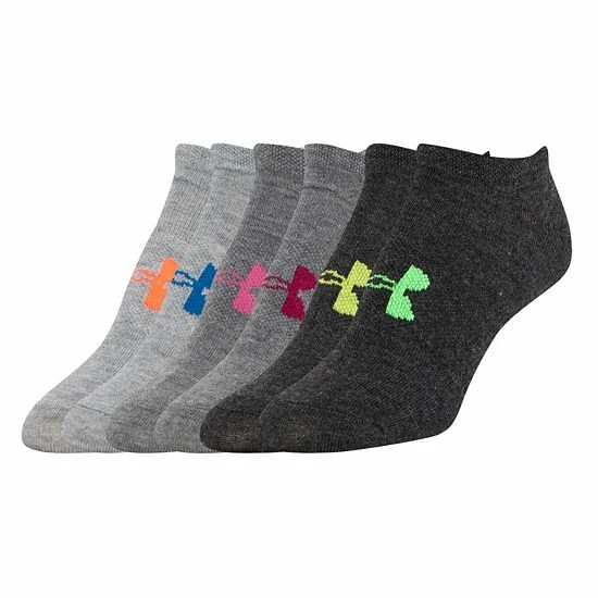 Women's Under Armour 6-pk. Training No-Show Socks Island Blue 1 Women's Under Armour 6-pk. Training No-Show Socks Island Blue