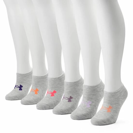 Women's Under Armour 6-pk. Training No-Show Socks Island Blue 2 Women's Under Armour 6-pk. Training No-Show Socks Island Blue - Image 2