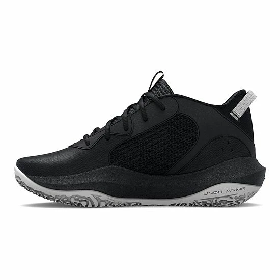 Under Armour Lockdown 6 Little Kids' Basketball Shoes Black Metallic Gold 2 Under Armour Lockdown 6 Little Kids' Basketball Shoes Black Metallic Gold - Image 2