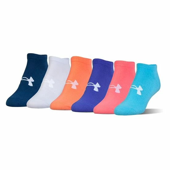 Women's Under Armour 6-pk. Training No-Show Socks Island Blue 5 Women's Under Armour 6-pk. Training No-Show Socks Island Blue - Image 5