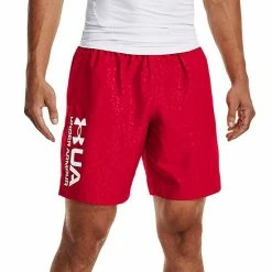 Men's Under Armour Woven Embossed Shorts Red White 19 Men's Under Armour Woven Embossed Shorts Red White -Under Armour SHOP unnamed file 4421