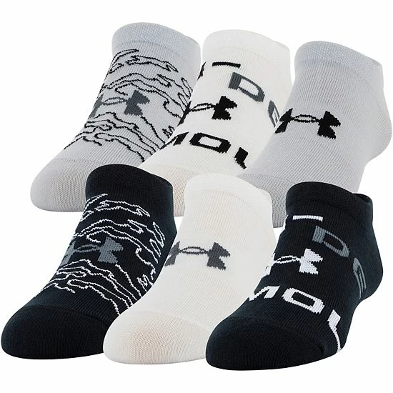 Boys Under Armour 6-Pack Essential Lite No-Show Socks Halo Gray 10 Boys Under Armour 6-Pack Essential Lite No-Show Socks Halo Gray - Image 10