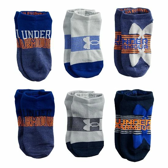 Boys Under Armour 6-Pack Essential Lite No-Show Socks Halo Gray 11 Boys Under Armour 6-Pack Essential Lite No-Show Socks Halo Gray - Image 11