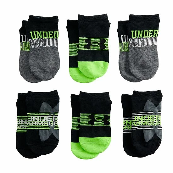 Boys Under Armour 6-Pack Essential Lite No-Show Socks Halo Gray 12 Boys Under Armour 6-Pack Essential Lite No-Show Socks Halo Gray - Image 12