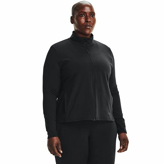 Plus Size Under Armour Motion Full-Zip Jacket Black 7 Plus Size Under Armour Motion Full-Zip Jacket Black - Image 7