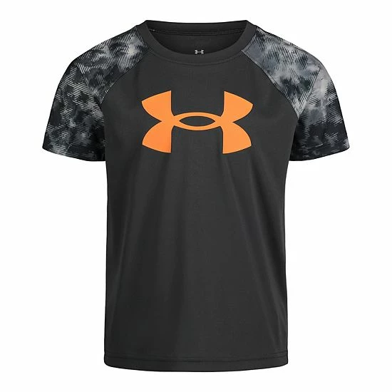 Boys 4-7 Under Armour Splice Dye Raglan Sleeve Logo Graphic Tee Bauhaus Blue 4 Boys 4-7 Under Armour Splice Dye Raglan Sleeve Logo Graphic Tee Bauhaus Blue - Image 4