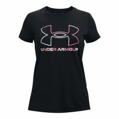 Girls 7-16 Under Armour Big Logo Tech Tee Black
