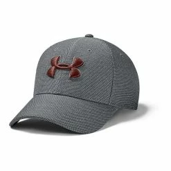 Men's Under Armour Heathered Blitzing Hat Pitch Gray -Under Armour SHOP unnamed file 4554