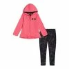 Girls 4-6x Under Armour Zip-Up Peplum Hoodie & Printed Leggings Set
