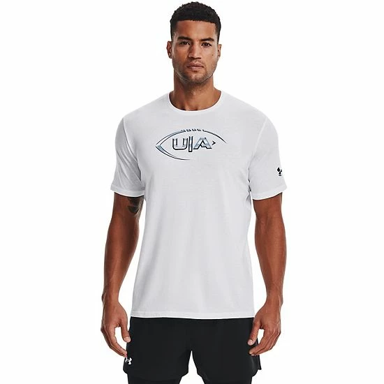 Men's Under Armour Football Chrome Branded Tee Black 6 Men's Under Armour Football Chrome Branded Tee Black - Image 6