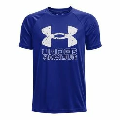 Boys 8-20 Under Armour Hybrid Print Tech Tee Midnight Navy