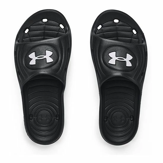 Under Armour Locker IV Kids' Slide Sandals Mod Gray 4 Under Armour Locker IV Kids' Slide Sandals Mod Gray - Image 4