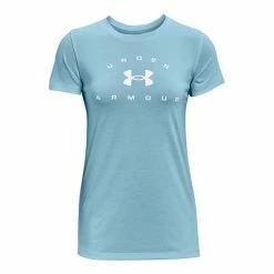 Women's Under Armour Tech™ Twist Arch Graphic Tee Jet Gray -Under Armour SHOP unnamed file 4634