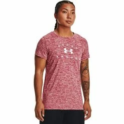 Women's Under Armour Tech™ Twist Arch Graphic Tee Jet Gray -Under Armour SHOP unnamed file 4637