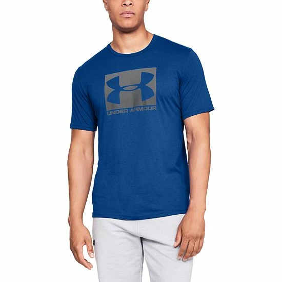 Big & Tall Under Armour Boxed Sportstyle Tee Blue 8 Big & Tall Under Armour Boxed Sportstyle Tee Blue - Image 8