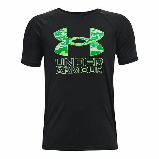 Boys 8-20 Under Armour Hybrid Print Tech Tee Midnight Navy 10 Boys 8-20 Under Armour Hybrid Print Tech Tee Midnight Navy - Image 10