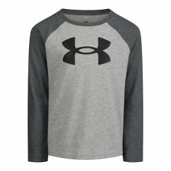 Boys 4-7 Under Armour Signature Logo Long Sleeve Raglan Tee