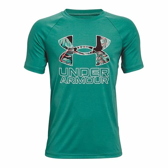 Boys 8-20 Under Armour Hybrid Print Tech Tee Midnight Navy 11 Boys 8-20 Under Armour Hybrid Print Tech Tee Midnight Navy - Image 11