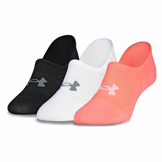 Women's Under Armour 3-pk. Ultra Low-Cut Liner Socks Pink Quartz 9 Women's Under Armour 3-pk. Ultra Low-Cut Liner Socks Pink Quartz - Image 9