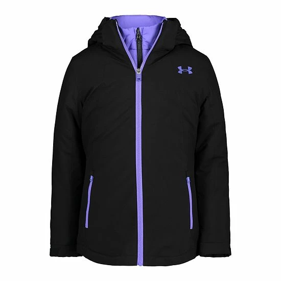 Girls 4-6x Under Armour Westward Heavyweight 3-in-1 Systems Jacket Black 7 Girls 4-6x Under Armour Westward Heavyweight 3-in-1 Systems Jacket Black - Image 7