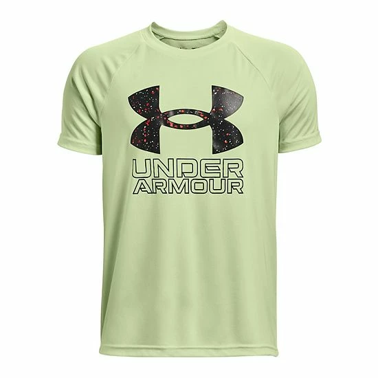 Boys 8-20 Under Armour Hybrid Print Tech Tee Midnight Navy 19 Boys 8-20 Under Armour Hybrid Print Tech Tee Midnight Navy - Image 19