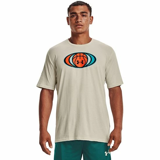 Men's Under Armour Basketball Symbol Graphic Tee Stone 1 Men's Under Armour Basketball Symbol Graphic Tee Stone