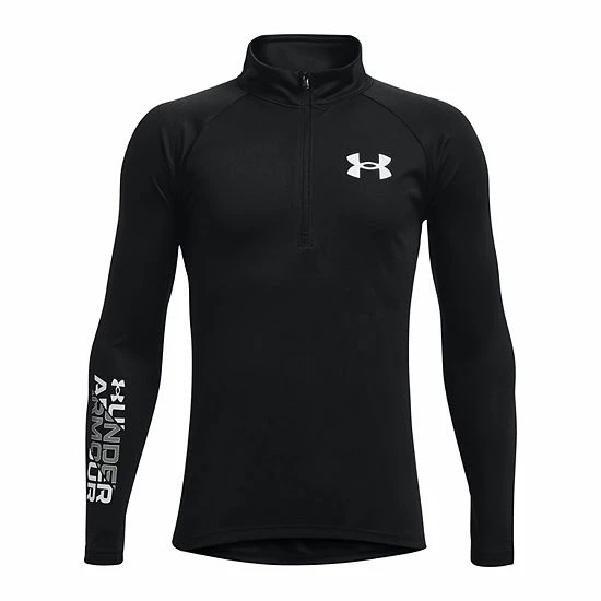 Boys 8-20 Under Armour Big Logo Tech Pullover Pitch Gray 5 Boys 8-20 Under Armour Big Logo Tech Pullover Pitch Gray - Image 5